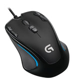 Logitech G300s Ambidextrous Optical Gaming Mouse USB Wired 9 Programmable Mouse2500DPI Black for Laptop PC Mouse Gamer